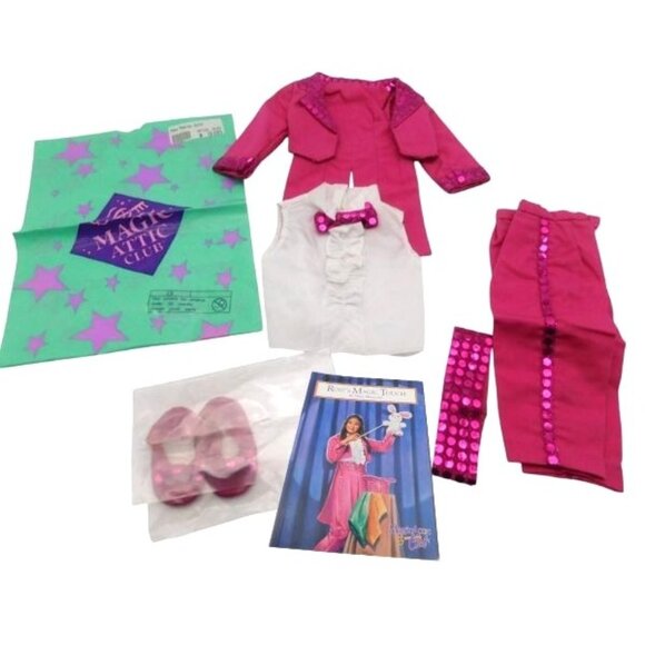 Vintage Magic Attic Club Rose Doll Pink Magician Outfit with Package Shoes Book - Picture 1 of 10